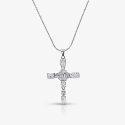 Gem Up Cross Necklace - EVRYJEWELS