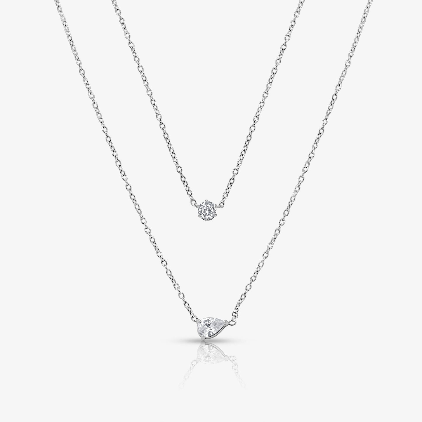 Whisper Shine Necklace 2 Piece Set - EVRYJEWELS