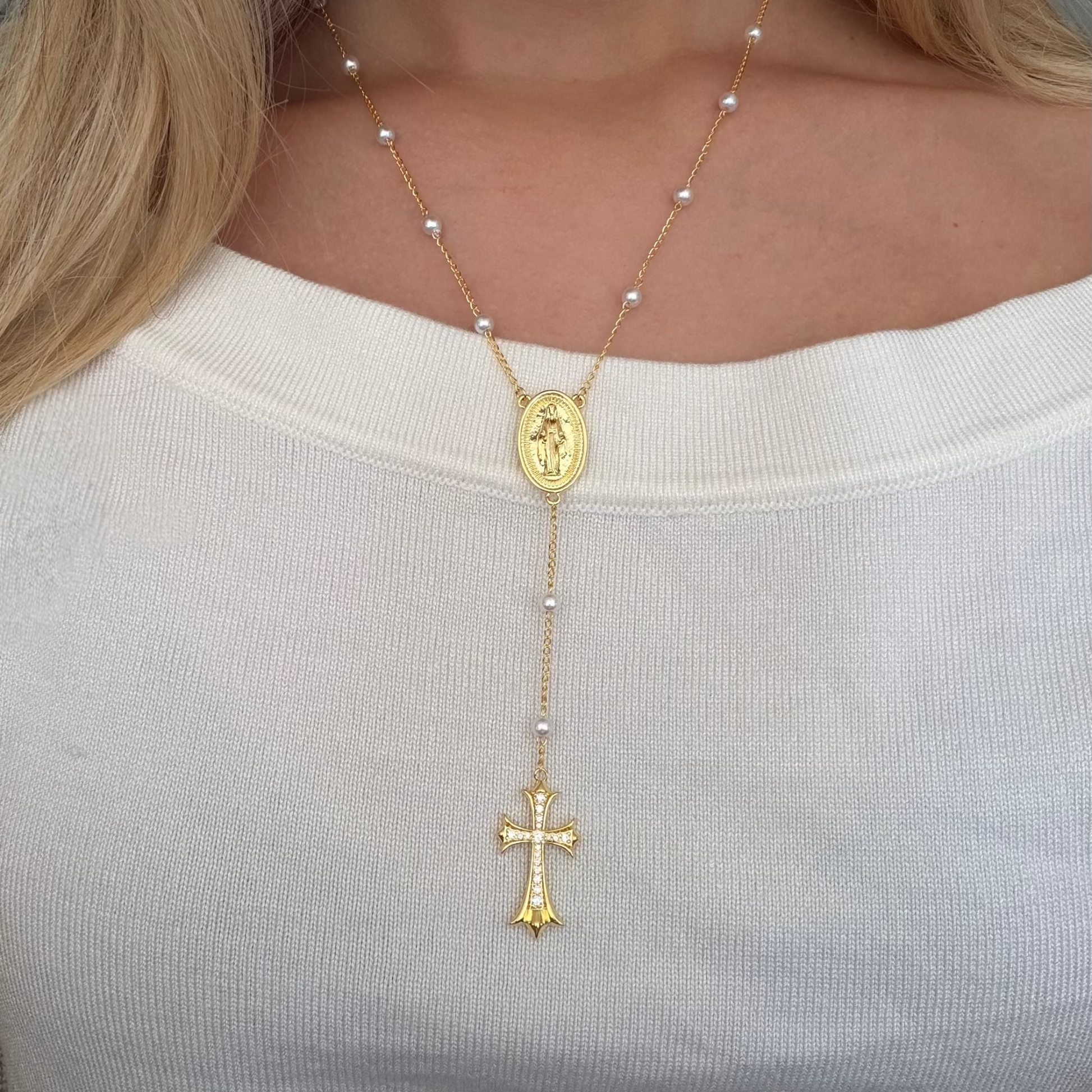 Sacred Glow Lariat Necklace - EVRYJEWELS