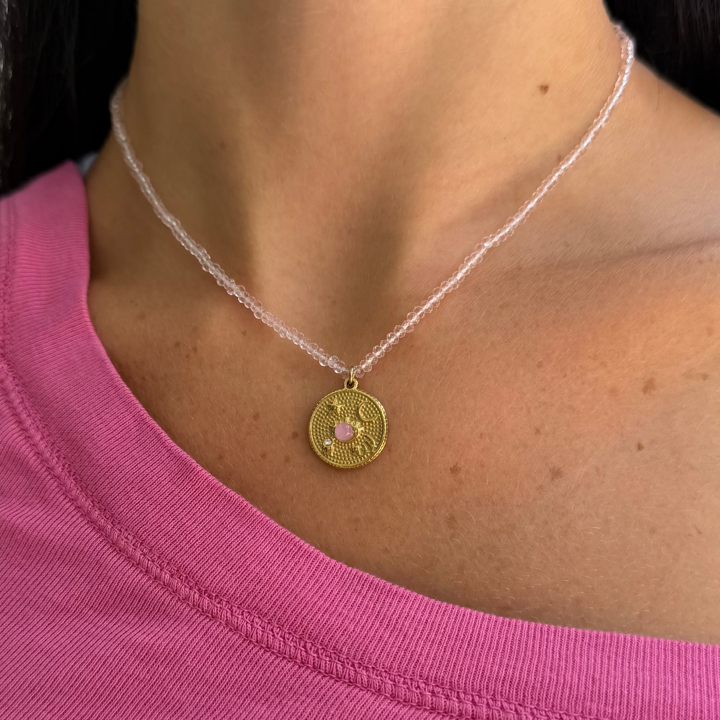 Pink Treasure Necklace - EVRYJEWELS