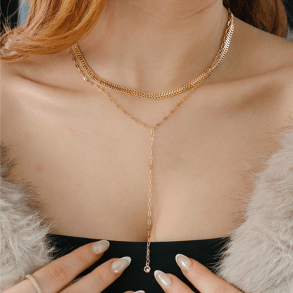 Baby Link Up Lariat Necklace - EVRYJEWELS
