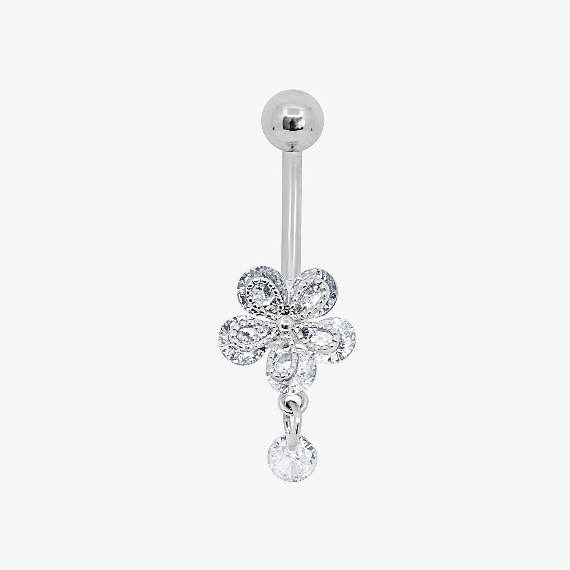 Flower Kiss Belly Ring - EVRYJEWELS