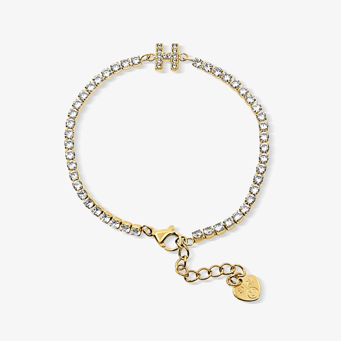 Icy Initial Tennis Bracelet - EVRYJEWELS