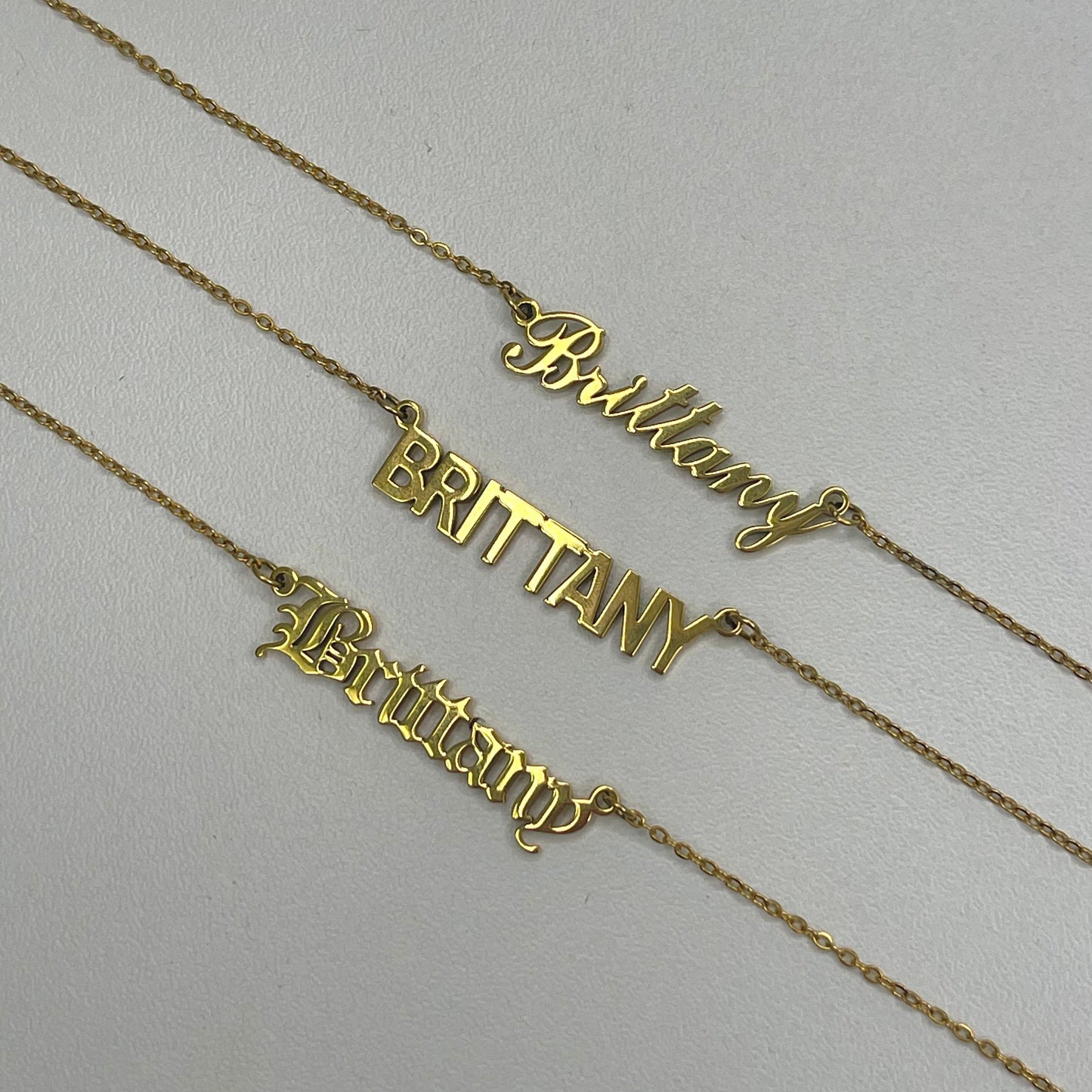 Custom/Personalized Nameplate Necklace - EVRYJEWELS