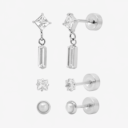 Flat Back Earrings Set Collection - EVRYJEWELS