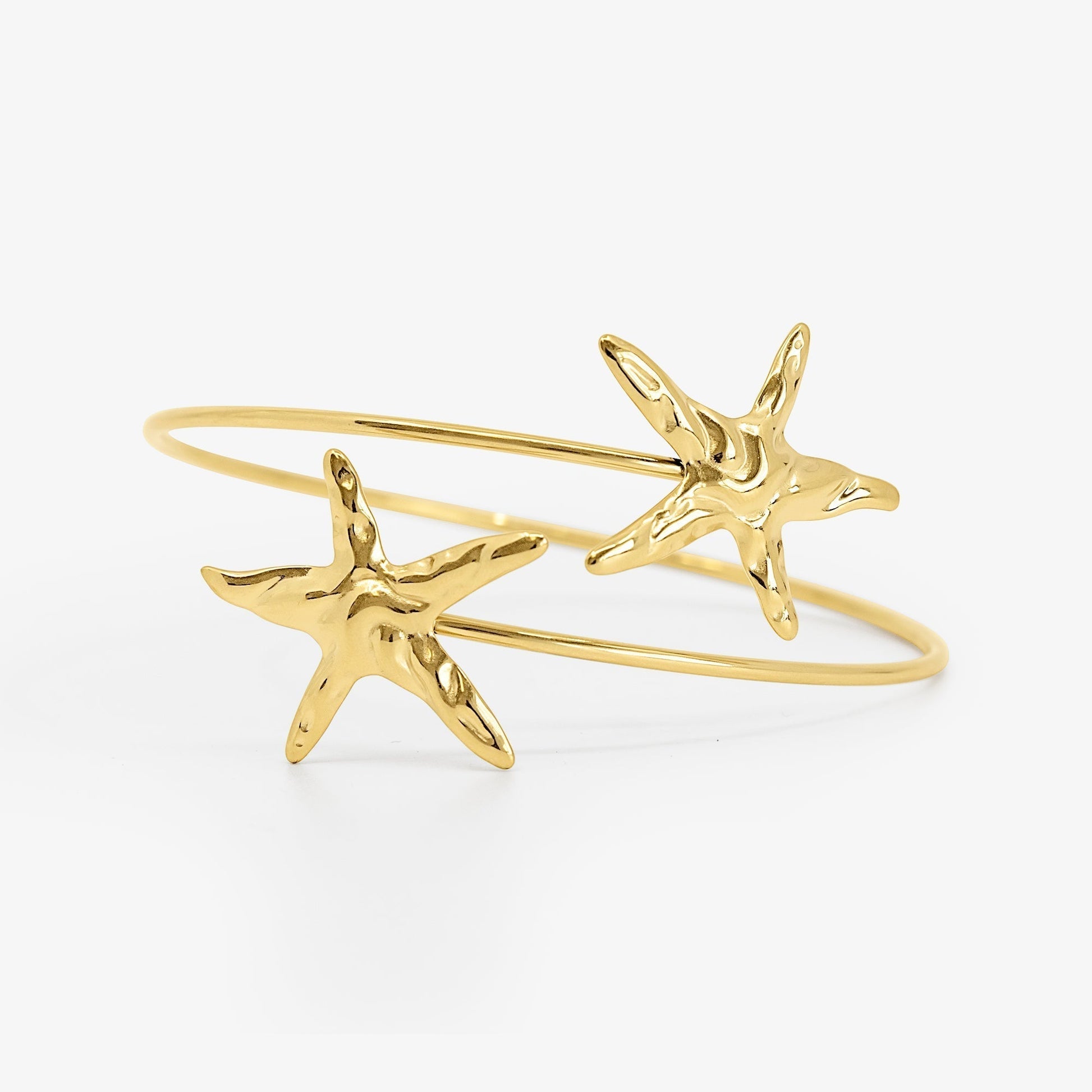 Tidal Stars Arm Cuff Gold - EVRYJEWELS