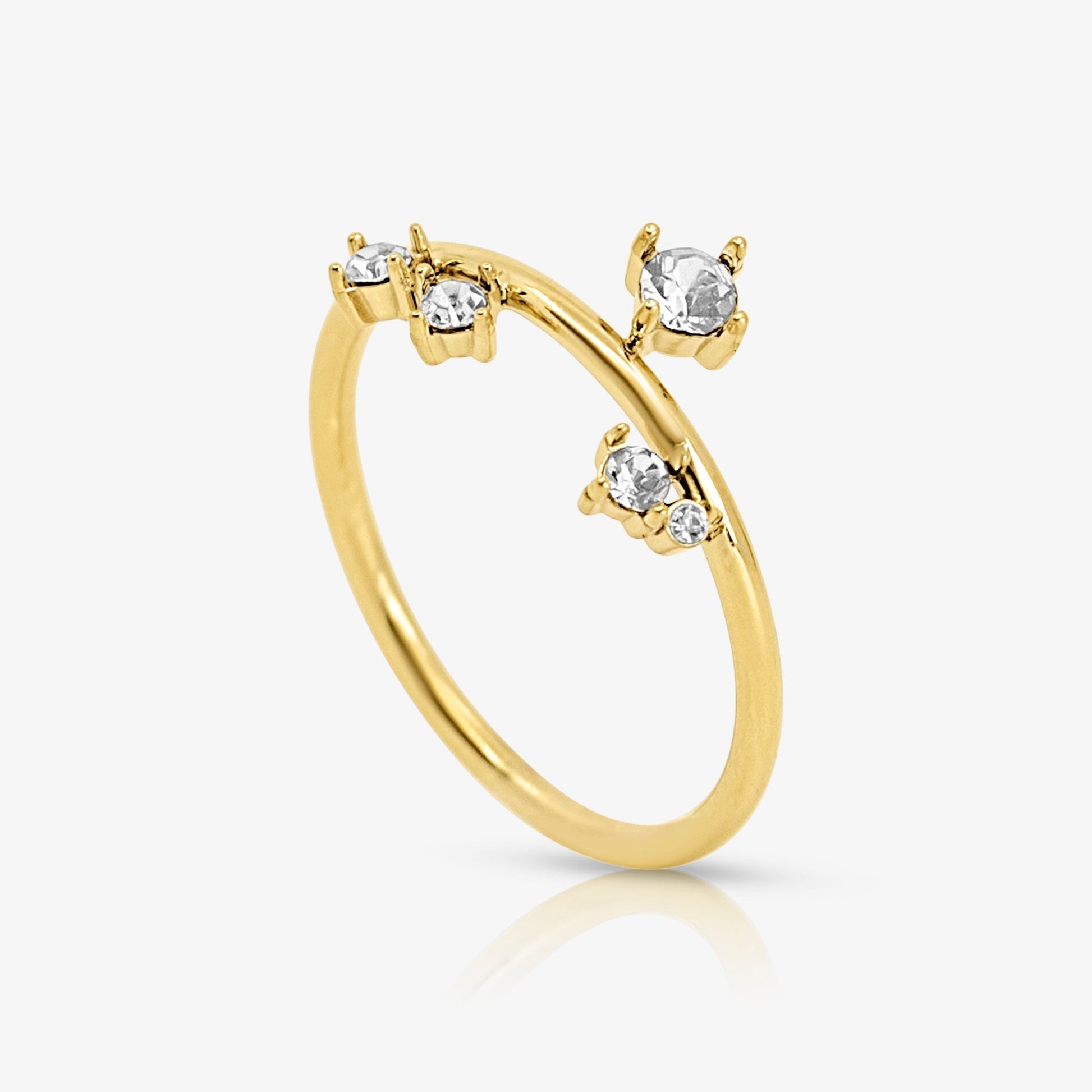 Triple Spark Drop Pinky Ring - EVRYJEWELS