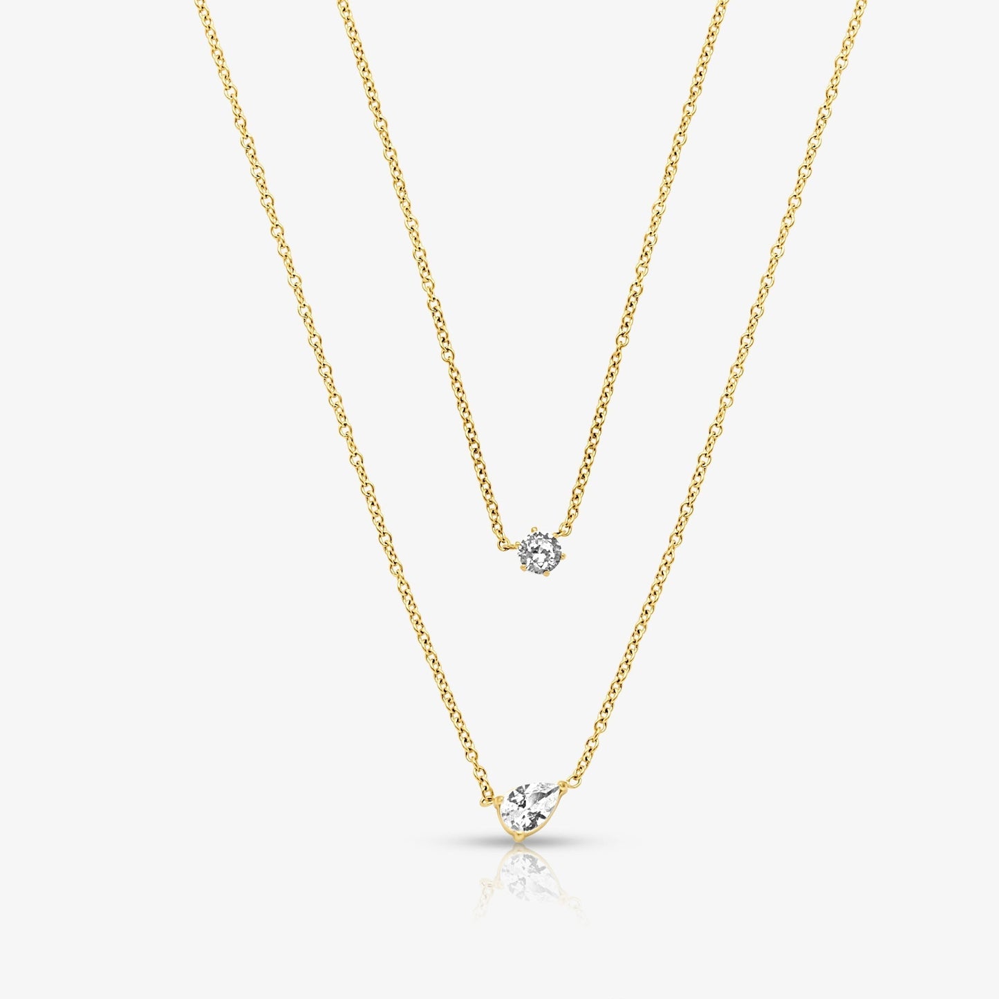 Whisper Shine Necklace 2 Piece Set - EVRYJEWELS