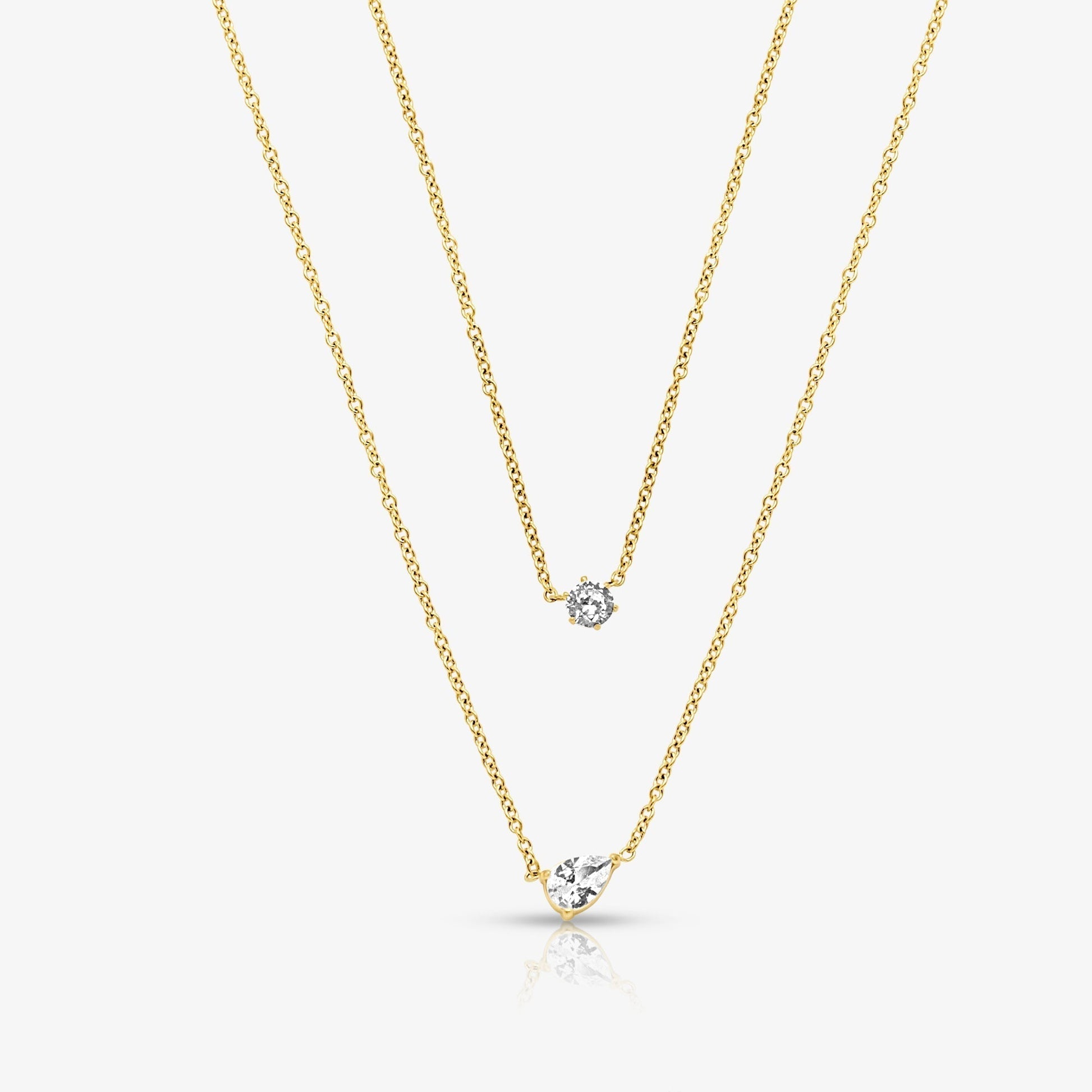 Whisper Shine Necklace 2 Piece Set - EVRYJEWELS